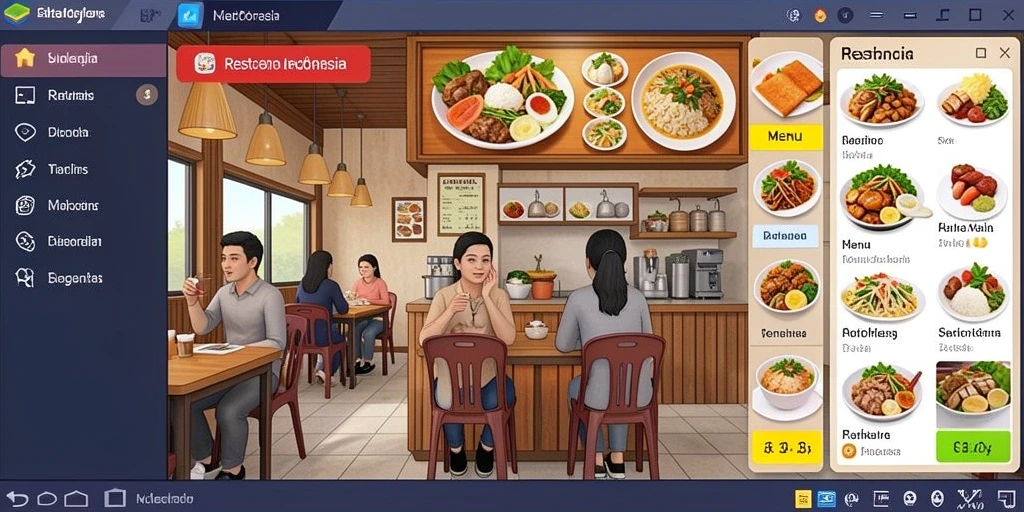 Screenshot menunjukkan berbagai permainan yang tersedia.