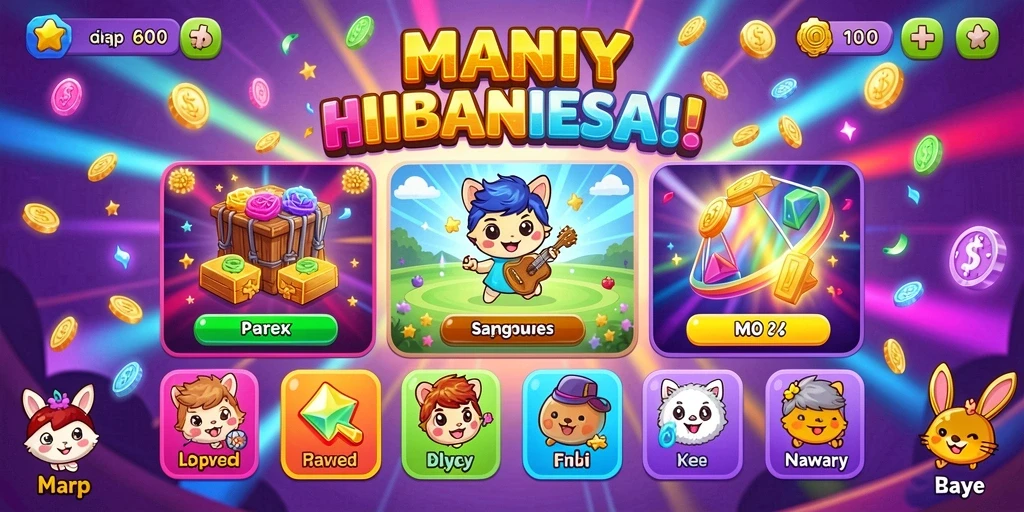 Fitur interaktif untuk berinteraksi dengan pemain lain.