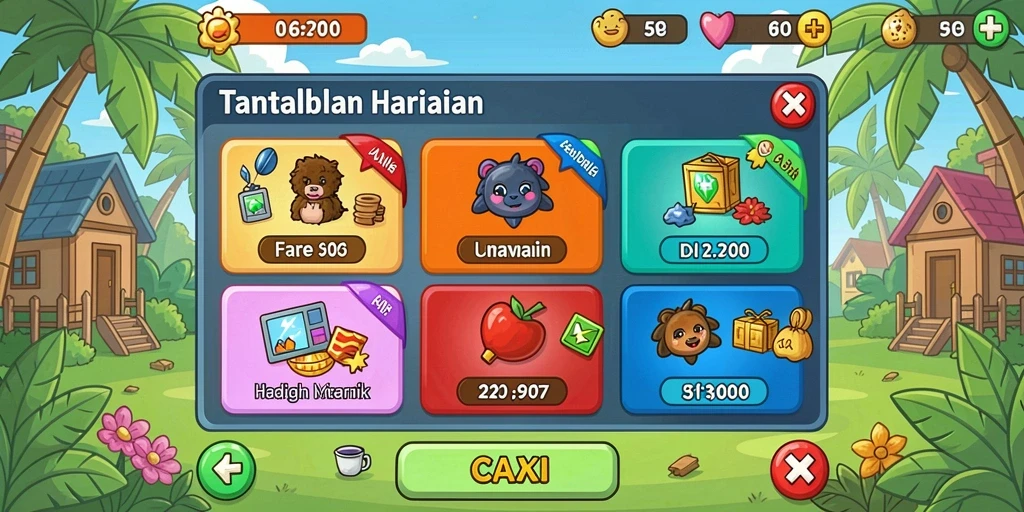 Beragam pilihan permainan judi yang tersedia.